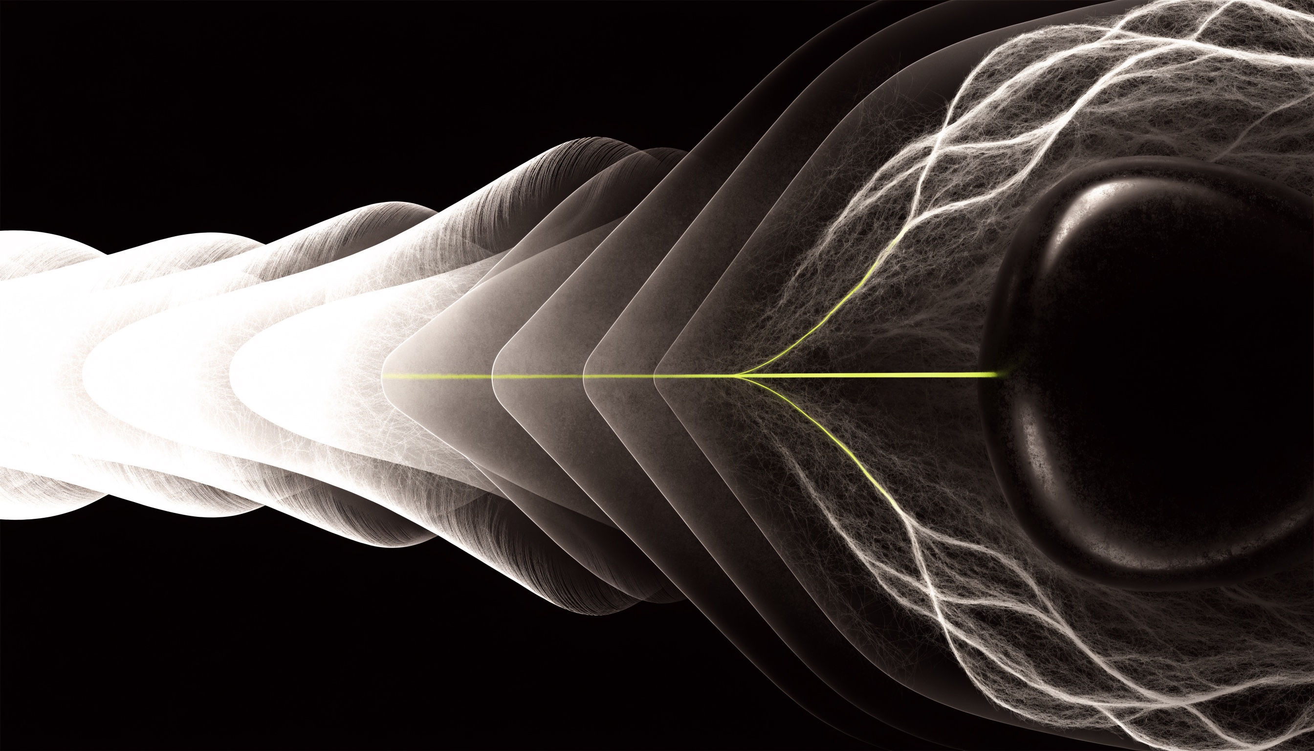 Abstract layers tracing one signal through a protected intelligence system